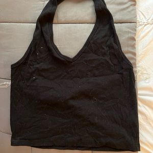 black halter top